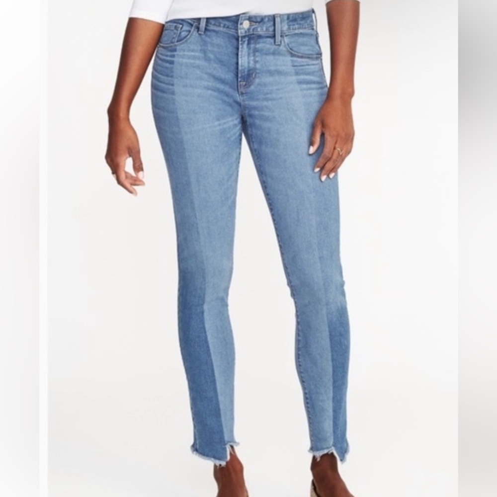 Old Navy Rockstar Mid-Rise Two-Tone Jeans - Sz 18